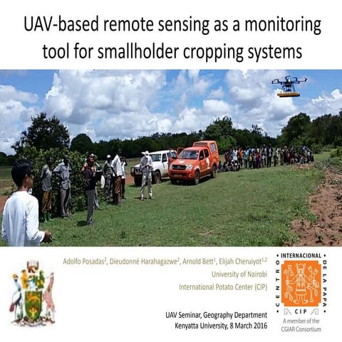 UAV-based remote sensing as a monitoring tool for smallholder cropping systems