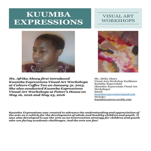 Kuumba Expressions Flyer | DOCX