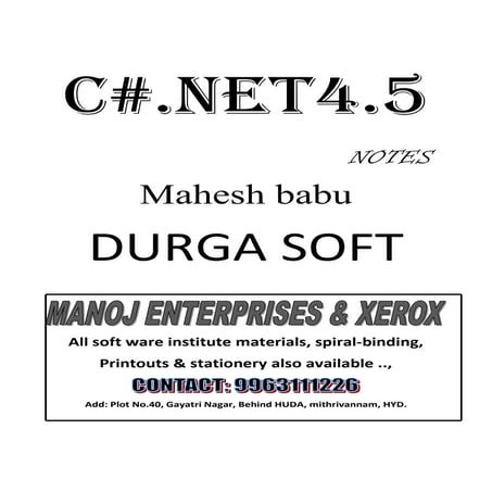 Learn C# - C# .NET Tutorial PDF by Industry Expert | PDF