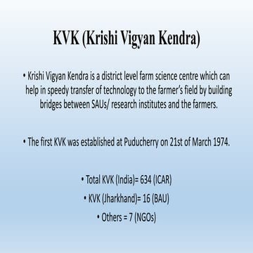 Kvk (krishi vigyan kendra) 2