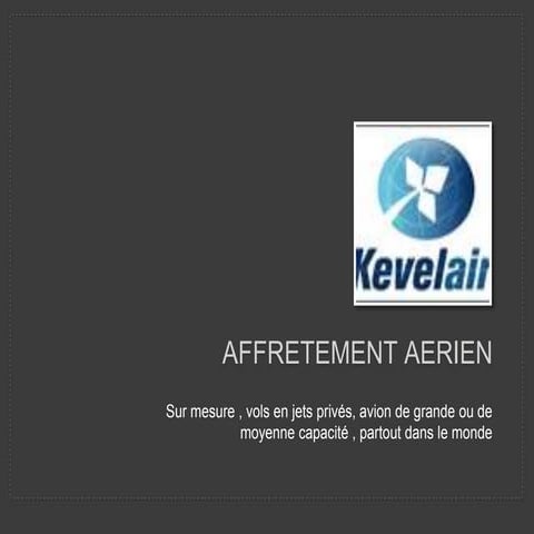 AFFRETEMENT AERIEN SUR MESURE 