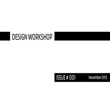 Game Design Workshop, Issue #001