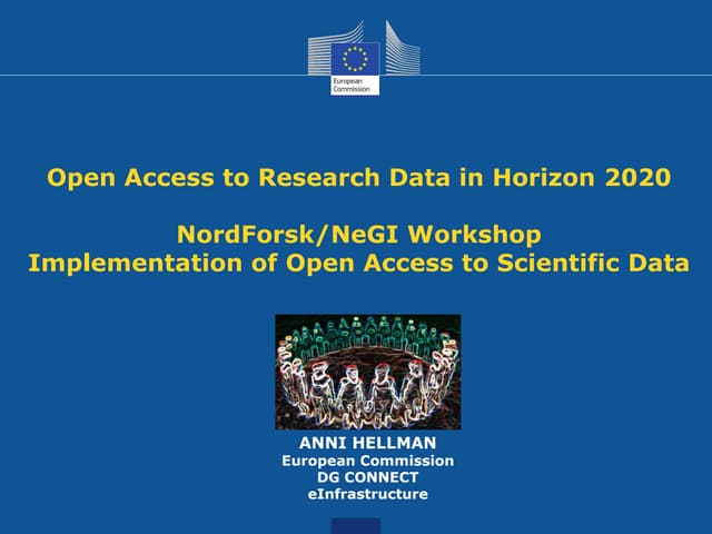 NordForsk Open Access Reykjavik 14-15/8-2014: H2020