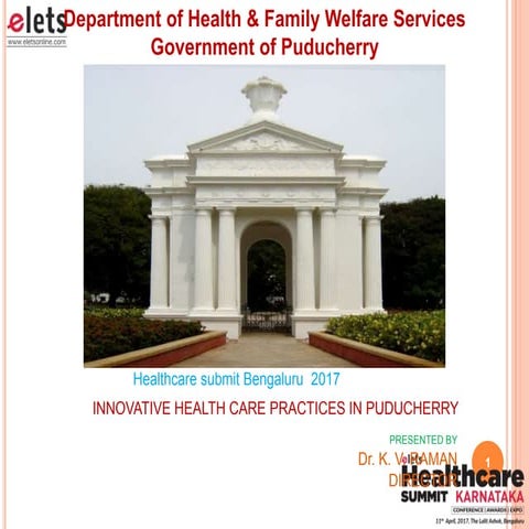 KV Raman, Director, Department of Health, Puducherry UT | PPTX