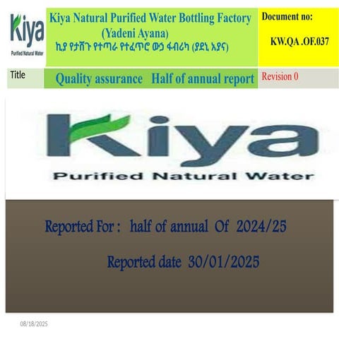 KW.QA .OF.037  HALF OF ANNUAL REPORTS FOR 2024- 25.pptx