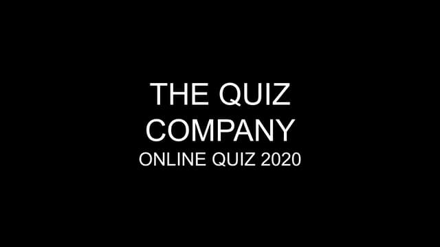 The Quiz Company Online Quiz 2020 (Finals)