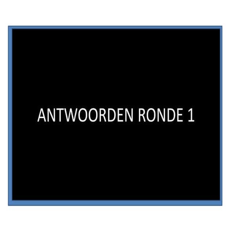 Kwis2012 antwoorden