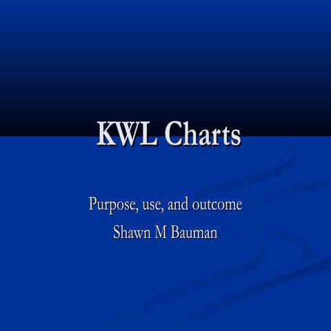 Kwl chart presentation