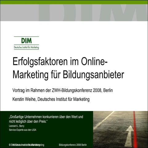 Erfolgsfaktoren im Online-Marketing für Bildungsanbieter
