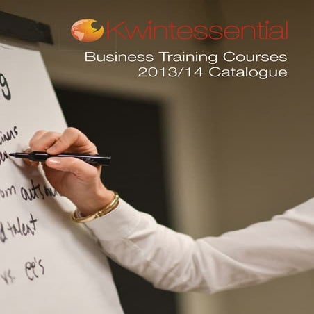 Business Skills Training Course Catalogue 2013/14