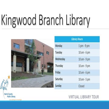Freeman Branch Library Virtual Tour | PPTX