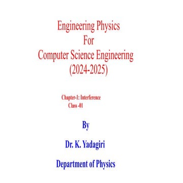 KY- Interference -01.pptx-NITW-Physics-1st sem