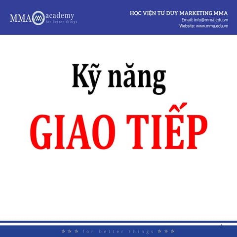 Kỹ năng giao tiếp