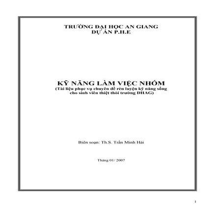 Ky Nang Lam Viec Nhom