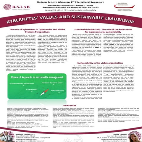 Kybernetes’ values and sustainable leadership