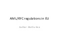 KYC AML regulation in EU