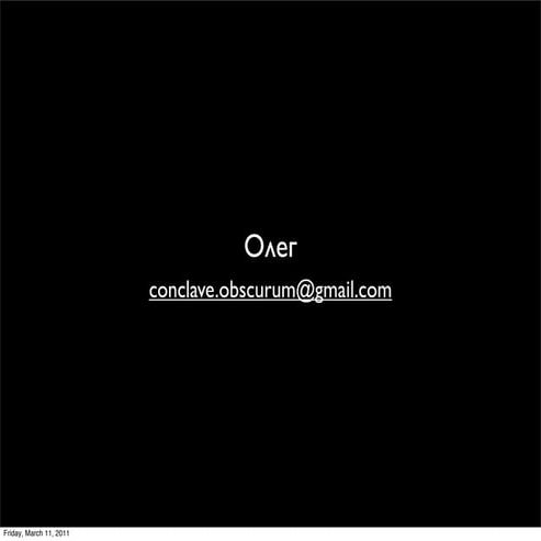 Презентация Олега Пащенко