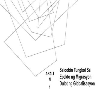 Araling Panlipunan 10- Saloobin sa epekto ng Migrasyon .pptx