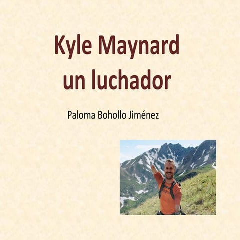 Motivacion al logro kyle maynard | PDF