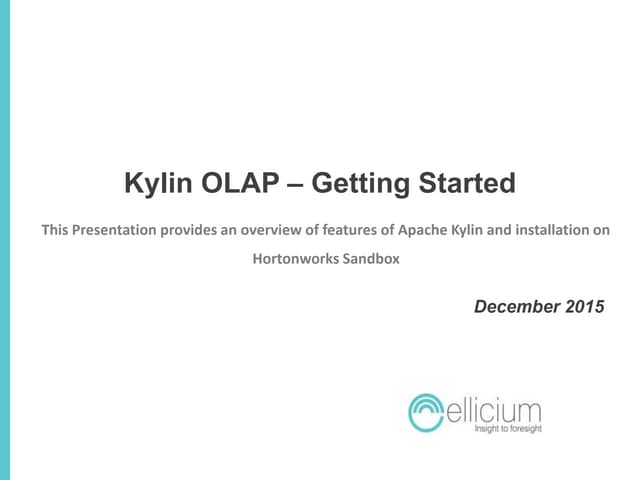 Kylin olap   part 1- getting started