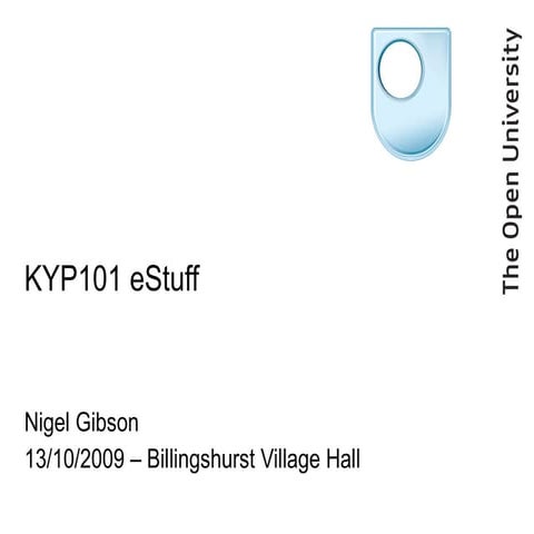 KYP101 eStuff  Oct 2009