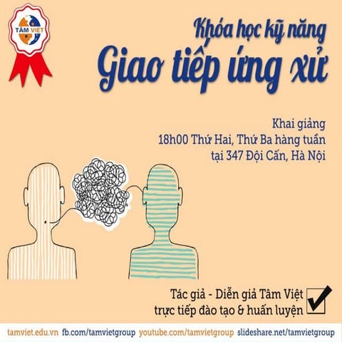 Slide bài giảng Kỹ năng Giao tiếp & lắng nghe - Tâm Việt