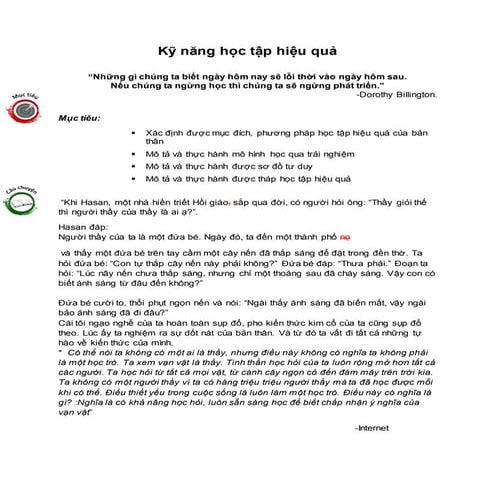 Ky nang hoc hieu qua