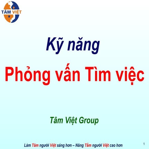 Ky nang phong van tim viec