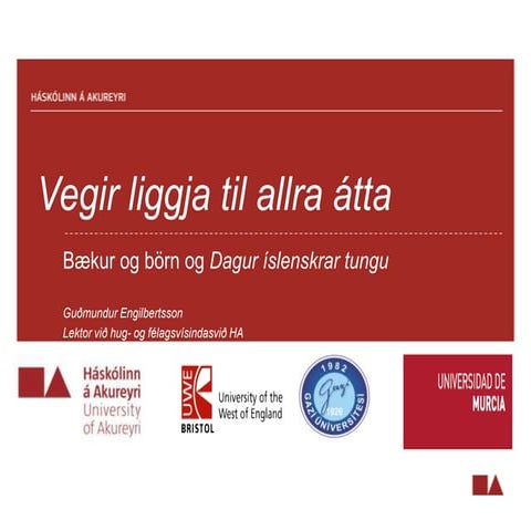 Kynnig á degi íslenskrar tungu