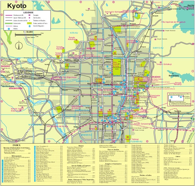 Printable Kyoto Map
