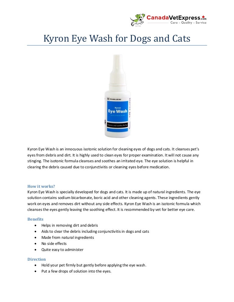 Kyron eye wash for dogs and cats Kyron eye wash for dogs and cats