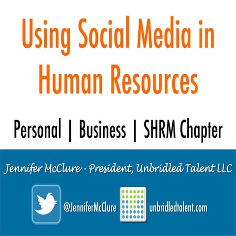 Using Social Media In HR And For SHRM Chapters