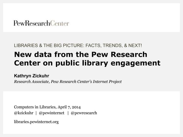 New data from the Pew Research Cent...