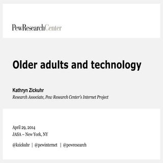Older adults and technology
