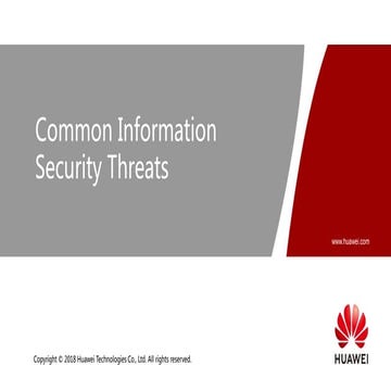 105 Common information security threats