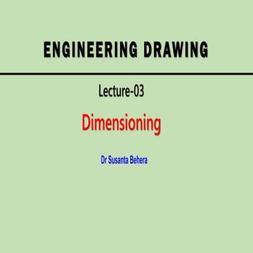 Engineering Drawing Method of Dimensioning