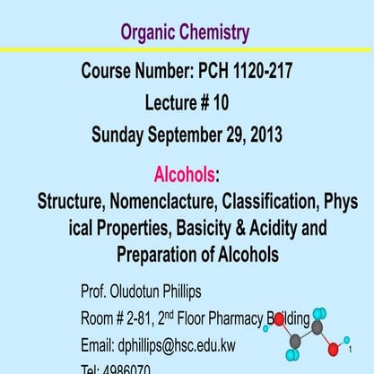 L 10 alcohols-structure_nomenclature_classification_etc_pch217_2013_2014