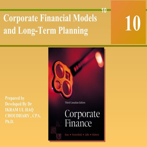 L  10  corporate financial models and long-term plannin developed by dr ikram...