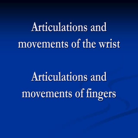L-11 wrist&hand.ppt