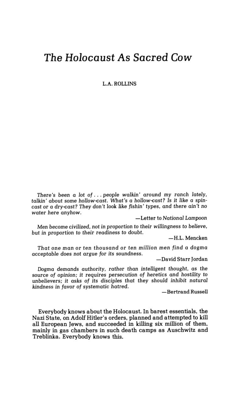 A Level English Essay Adolf Hitler Essay L A Rollins The Holocaust As Sacred Cow Journal Compare And Contrast Essay About High School And College also English Essays Topics Adolf Hitler Essay Romefontanacountryinncom What Is A Thesis For An Essay