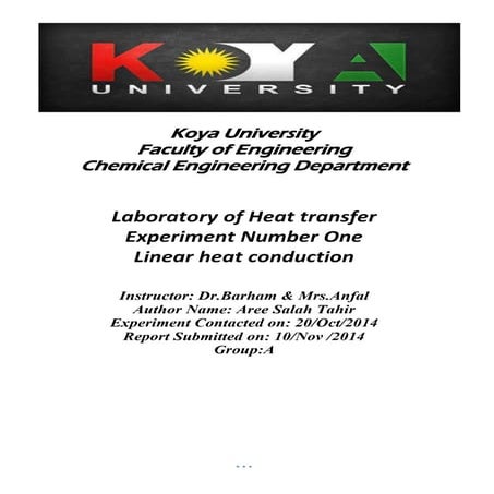 Linear heat conduction