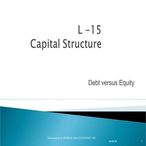 L 15  capital sructure debt versus equity