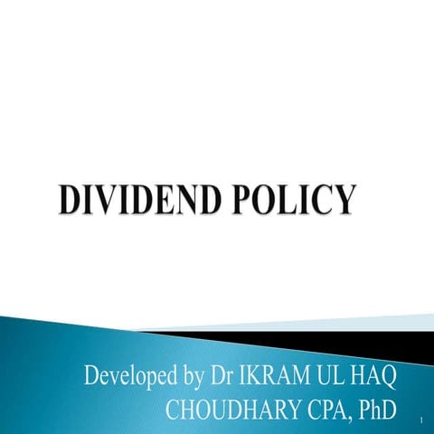 L 16 Dividend Policy