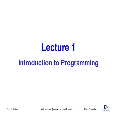 Introduct To C Language Programming | PPT