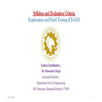 L-1 Syllabus & Introduction of soil exploration.pptx