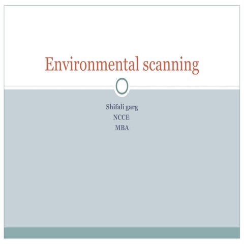 L 2 environment scanning