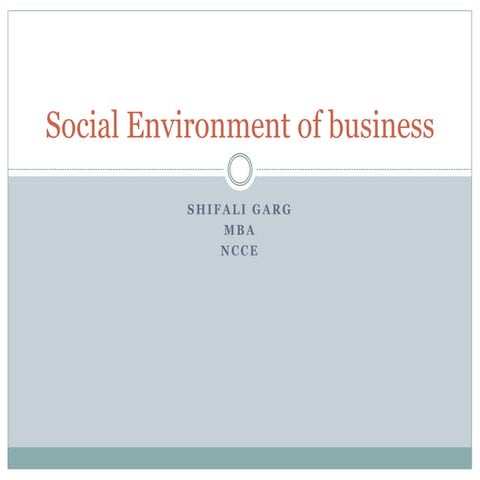 L 4 social environment