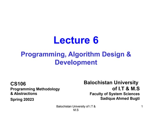 Algorithm
