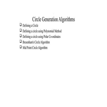 L-6 (Circle Drawing Algorithm Computer graphics).pptx