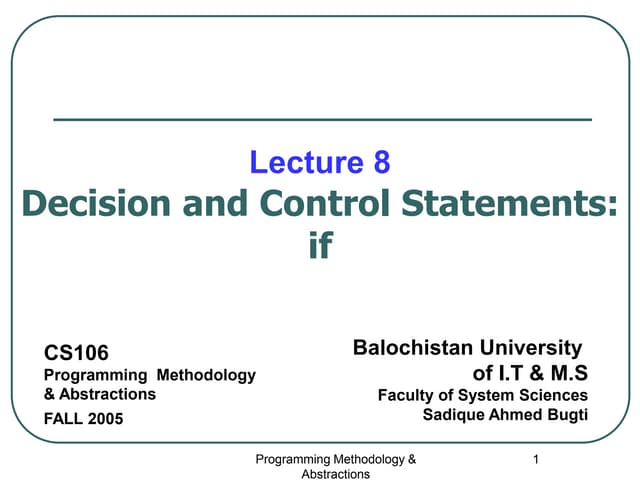 Decisions in C or If condition